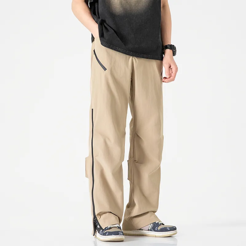 Jeep Individual Lace Up Straight Fit Casual Pants Unisex-139
