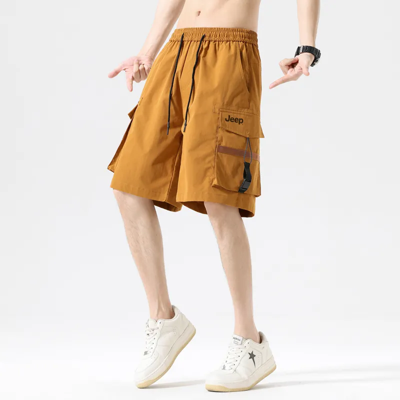 Jeep Gorpcore Versatile Parachute Cargo Shorts Unisex-18