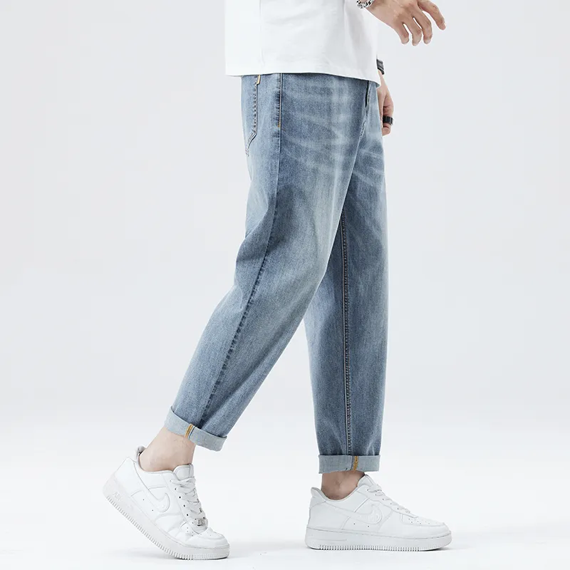 Jeep Straight Fit Draped Thin Jeans Unisex-11