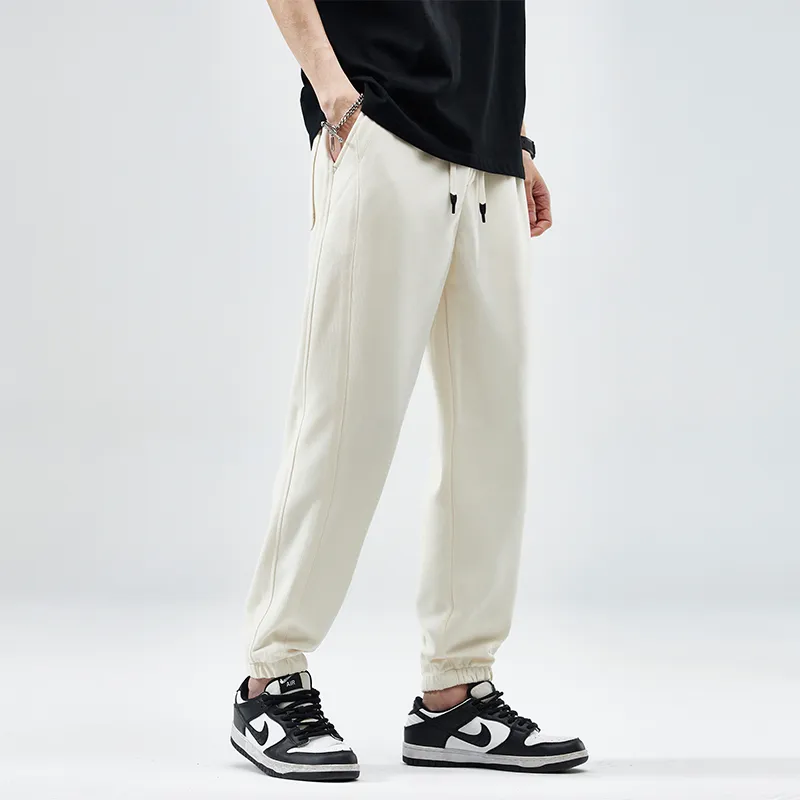 Jeep Elastic Straight Fit Elastic Cuff Lace Up Casual Pants Unisex-6