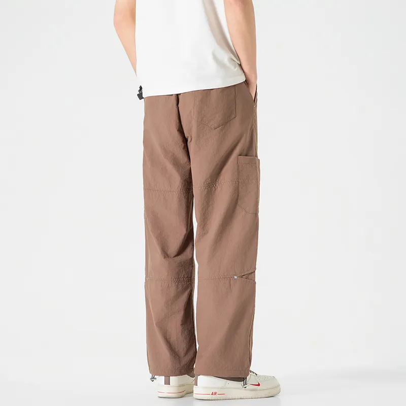 Jeep Individual Lace Up Straight Fit Casual Pants Unisex-64