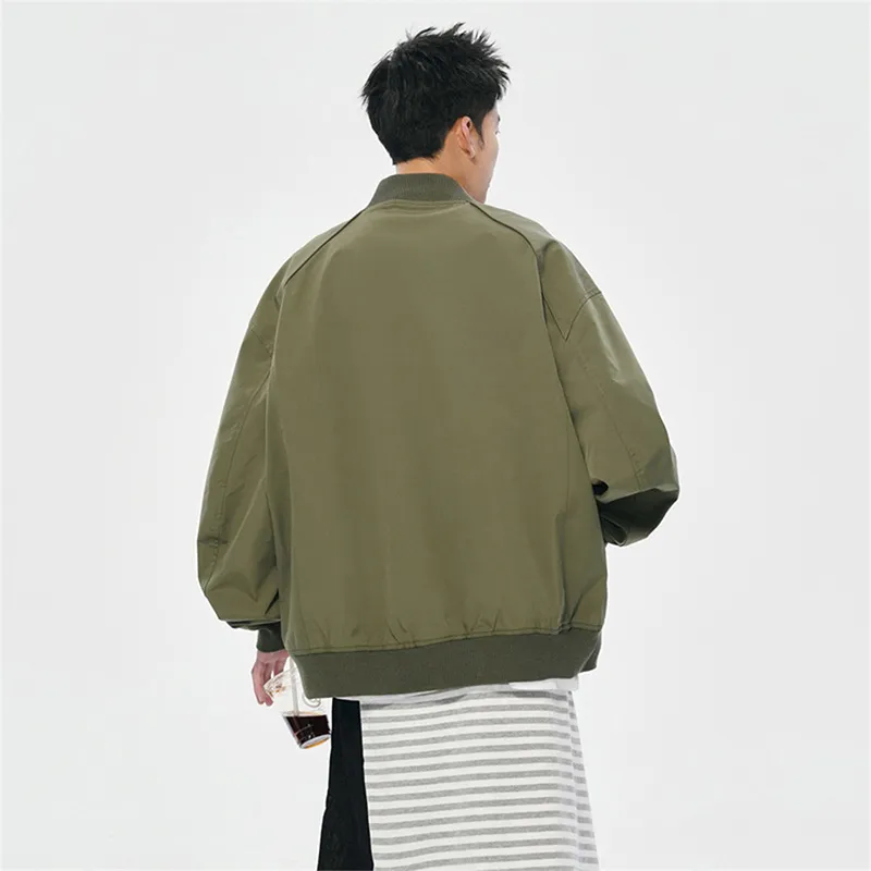 Jeep Long-Sleeved Zip Closure Stand Collar Flight Jackets & Coats Unisex-6