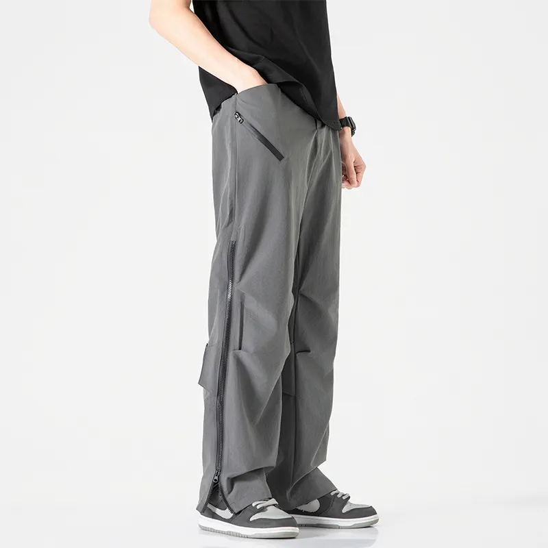 Jeep Individual Lace Up Straight Fit Casual Pants Unisex-159