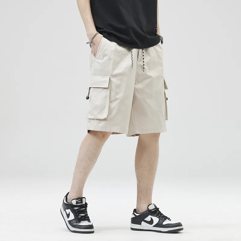 Jeep Lace Up Knee Length Quick Dry Casual Shorts Unisex-9