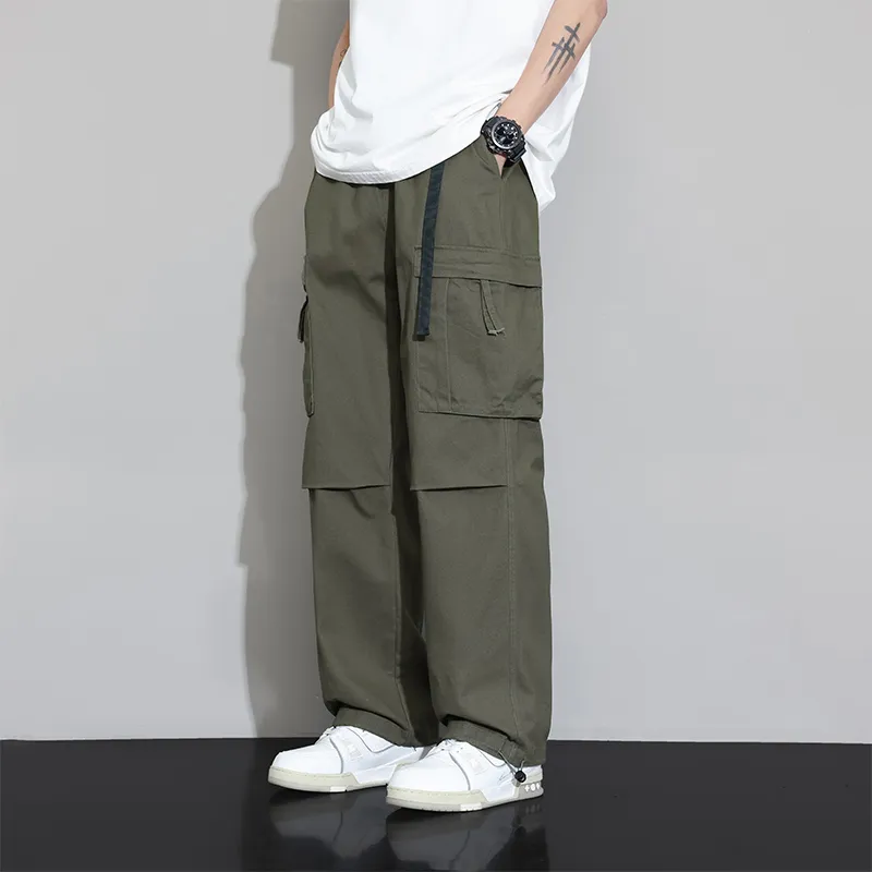 Jeep Draped Versatile Casual Cargo Pants Unisex-14