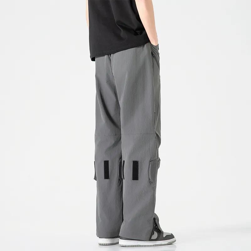 Jeep Individual Lace Up Straight Fit Casual Pants Unisex-157