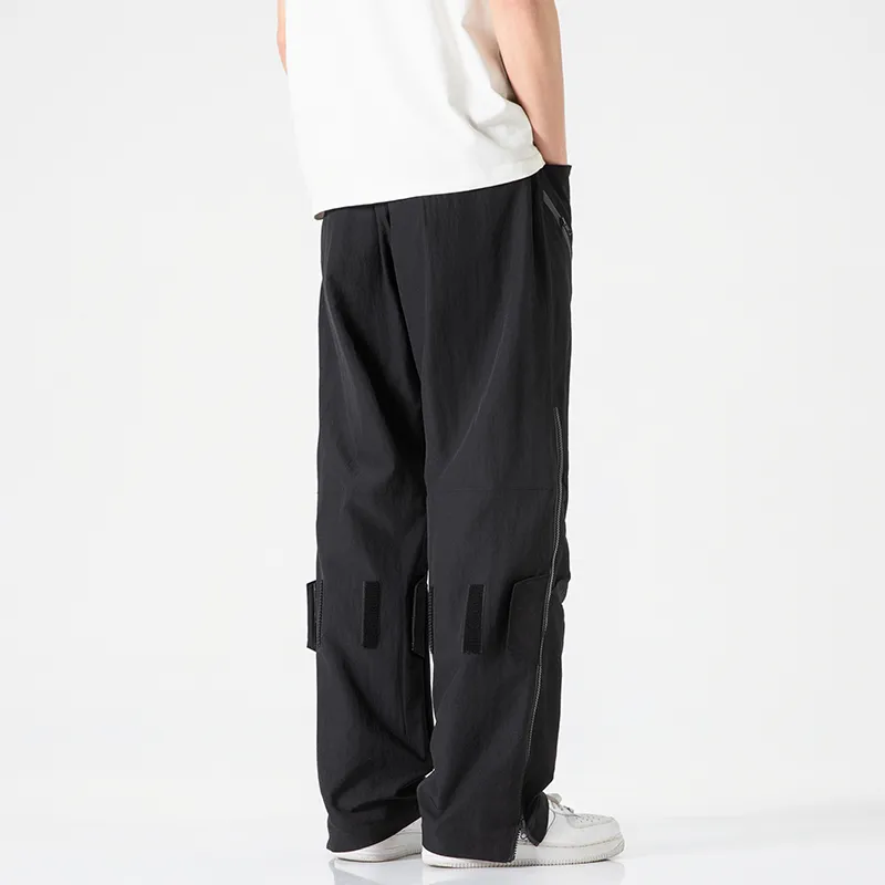 Jeep Individual Lace Up Straight Fit Casual Pants Unisex-166