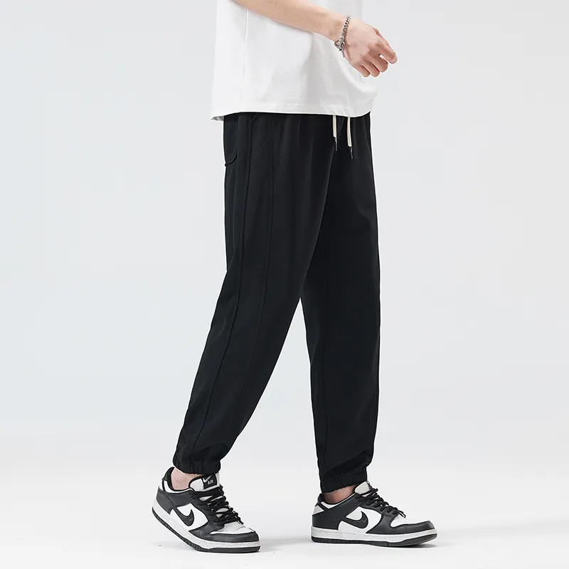 Jeep Elastic Straight Fit Elastic Cuff Lace Up Casual Pants Unisex-60