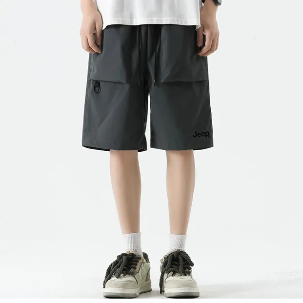 Jeep Dopamine Dressing Quick Dry Five Button Workwear Casual Shorts Unisex-8