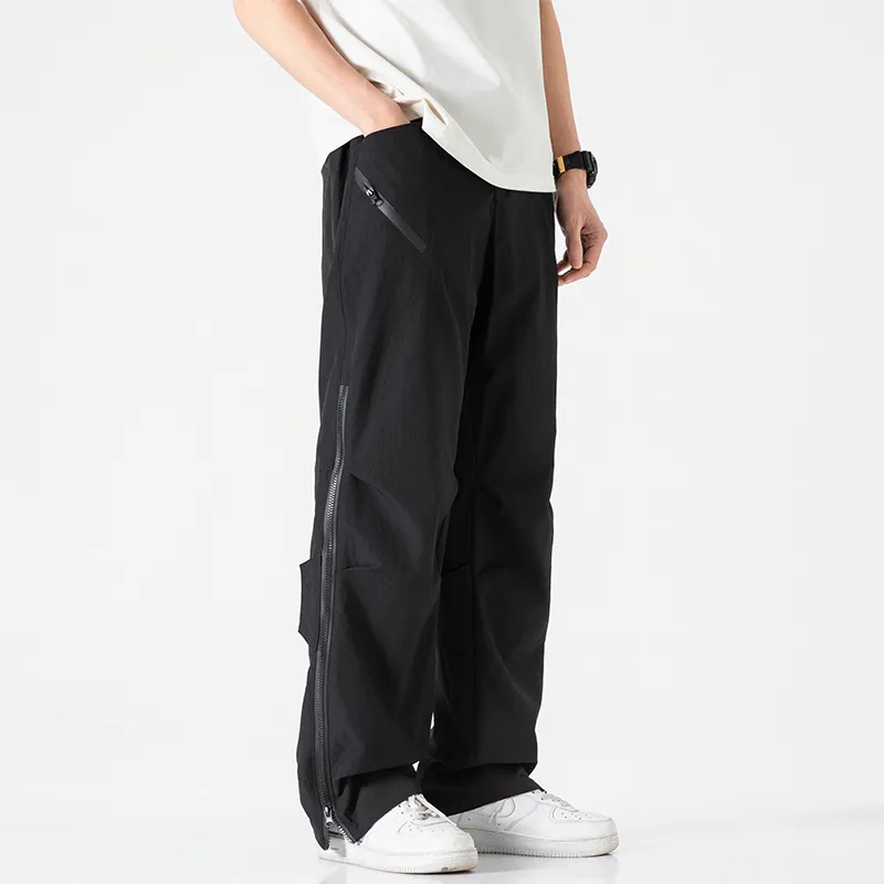 Jeep Individual Lace Up Straight Fit Casual Pants Unisex-165