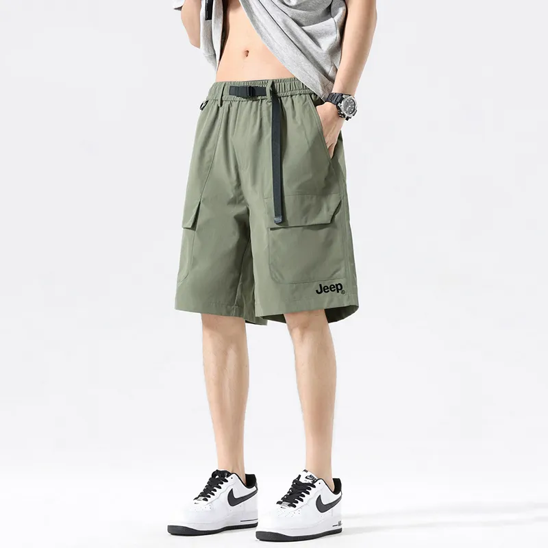 Jeep Gorpcore Versatile Parachute Cargo Shorts Unisex-73