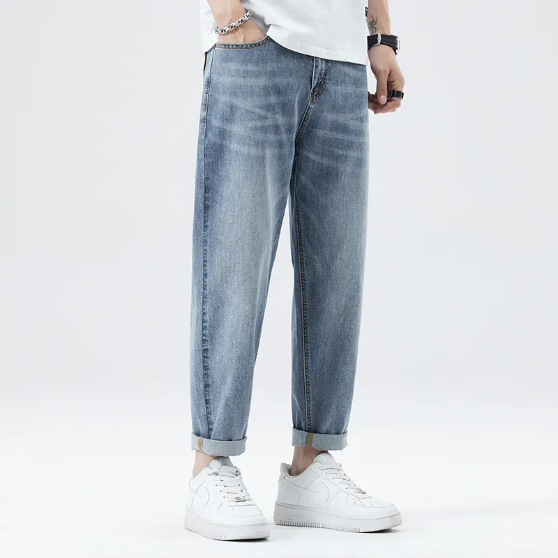 Jeep Straight Fit Draped Thin Jeans Unisex-6