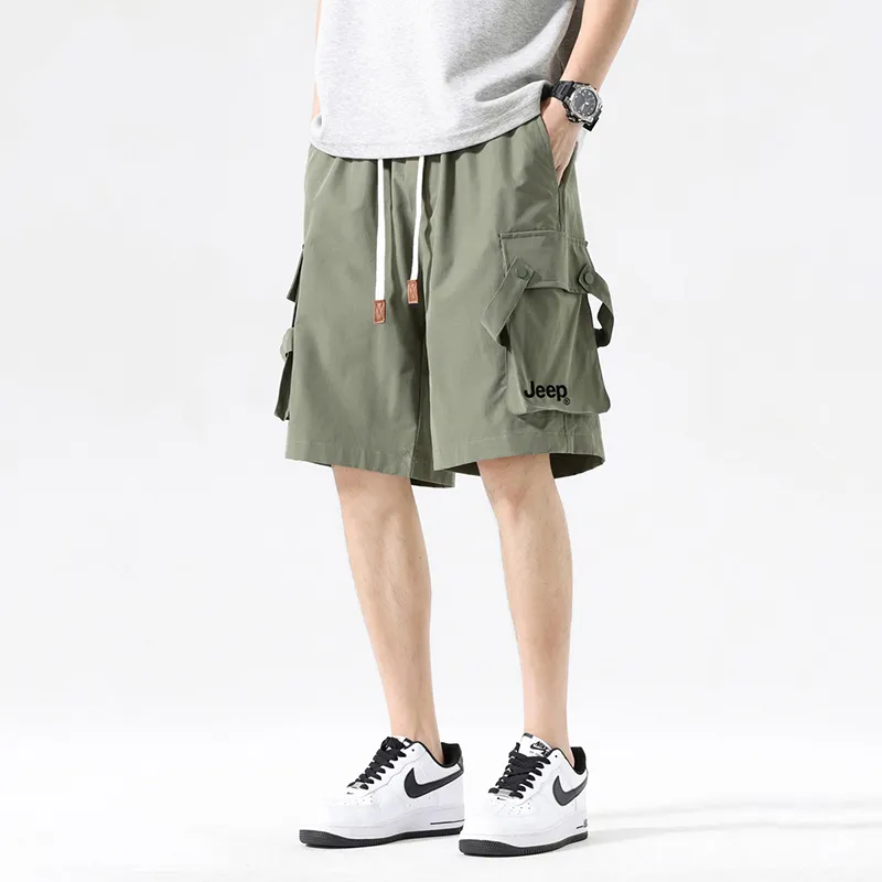 Jeep Gorpcore Versatile Parachute Cargo Shorts Unisex-36
