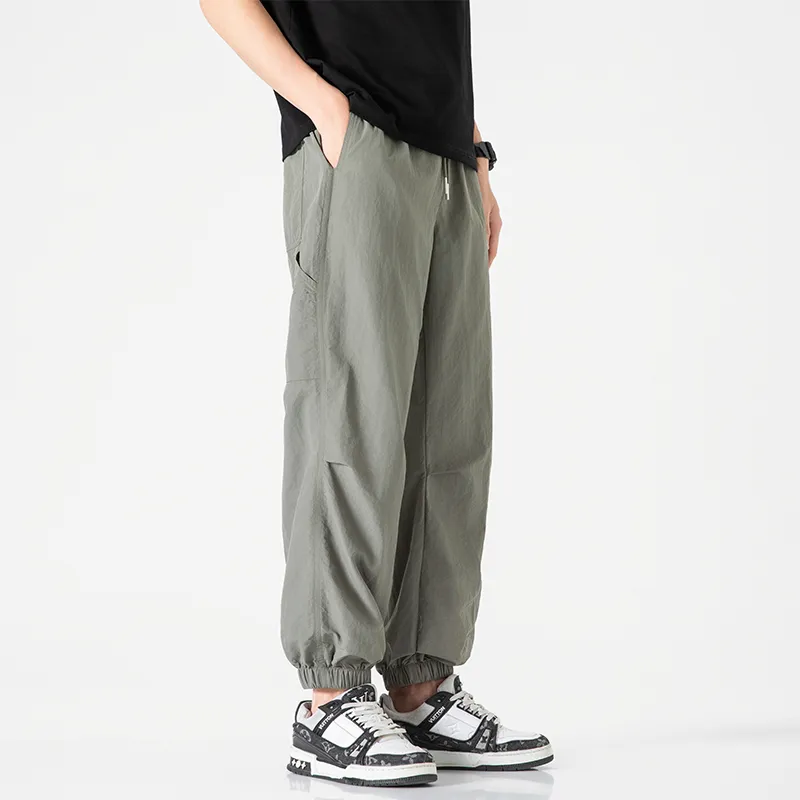 Jeep Individual Lace Up Straight Fit Casual Pants Unisex-174