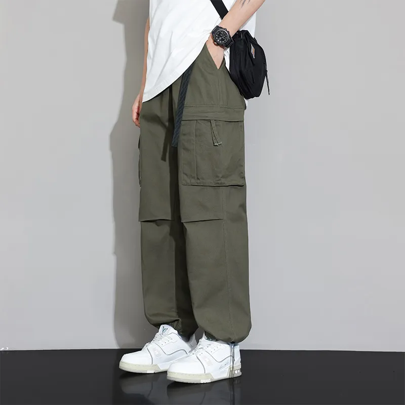 Jeep Draped Versatile Casual Cargo Pants Unisex-19