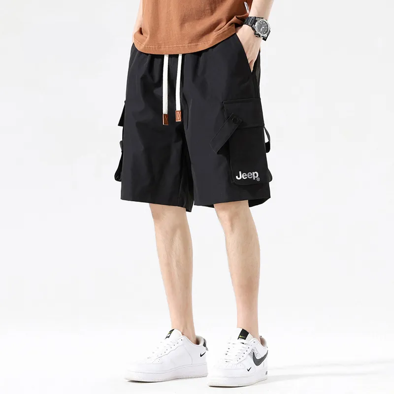 Jeep Gorpcore Versatile Parachute Cargo Shorts Unisex-40