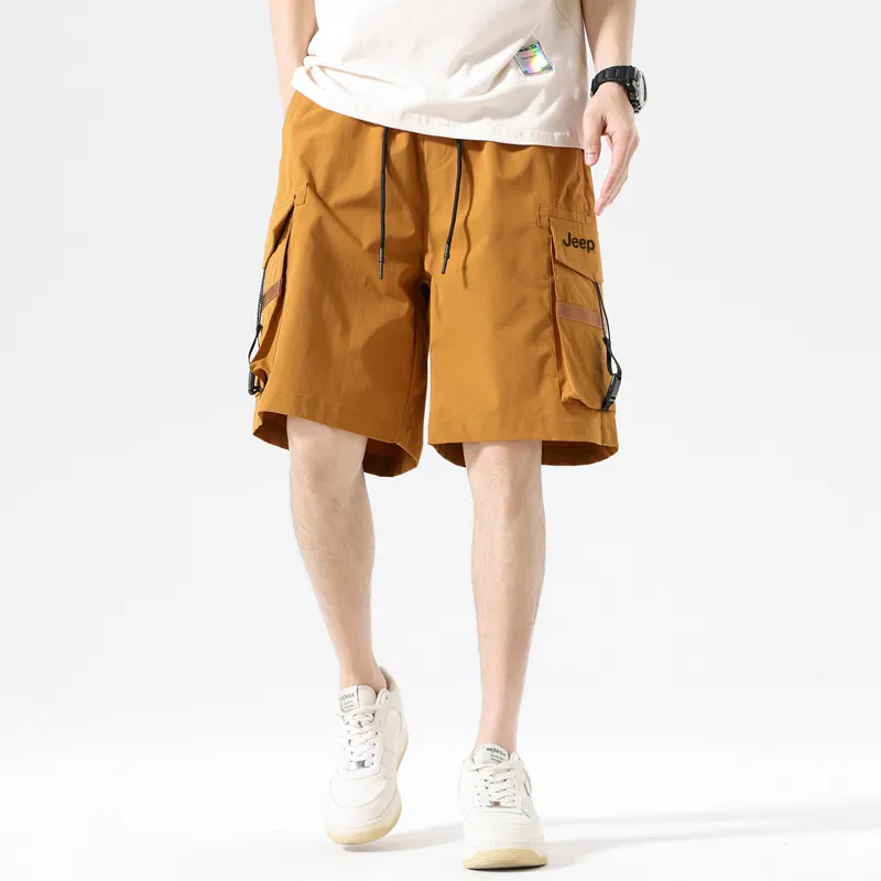 Jeep Gorpcore Versatile Parachute Cargo Shorts Unisex-14