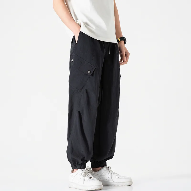 Jeep Individual Lace Up Straight Fit Casual Pants Unisex-45