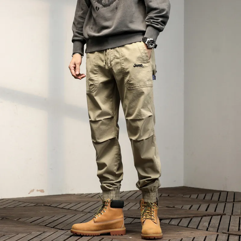 Jeep Straight Fit Casual Draped Cooling Sensation Cargo Pants Unisex-5