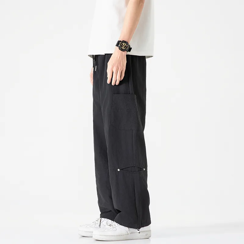 Jeep Individual Lace Up Straight Fit Casual Pants Unisex-86