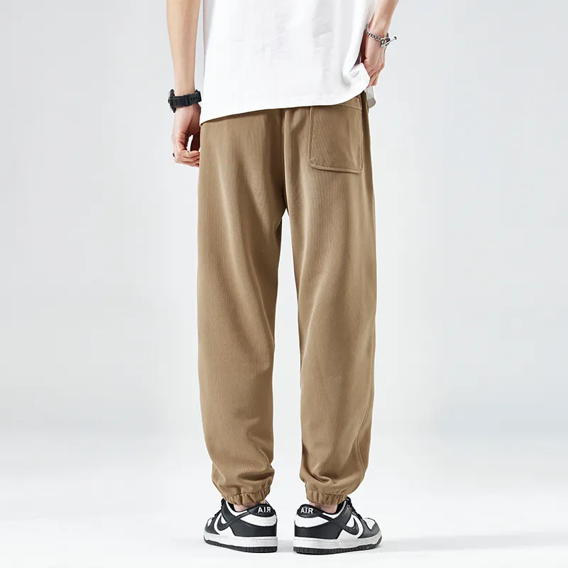 Jeep Elastic Straight Fit Elastic Cuff Lace Up Casual Pants Unisex-42
