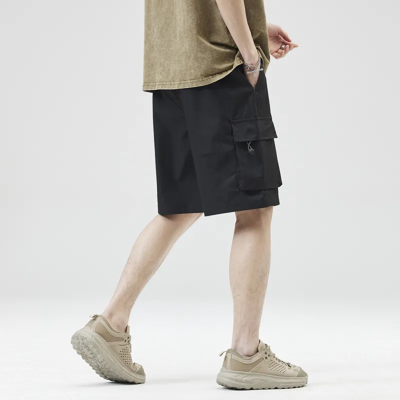 Jeep Lace Up Knee Length Quick Dry Casual Shorts Unisex-19