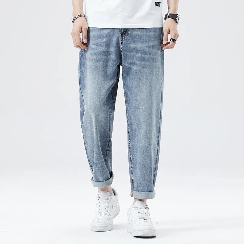 Jeep Straight Fit Draped Thin Jeans Unisex-3