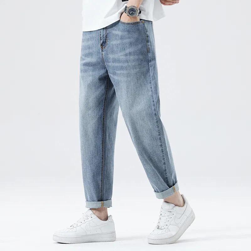 Jeep Straight Fit Draped Thin Jeans Unisex-5