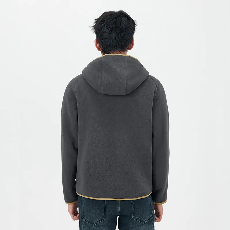 Jeep Double Sided Polar Fleece Jacket With Velvet Long Sleeved Coat Unisex-27