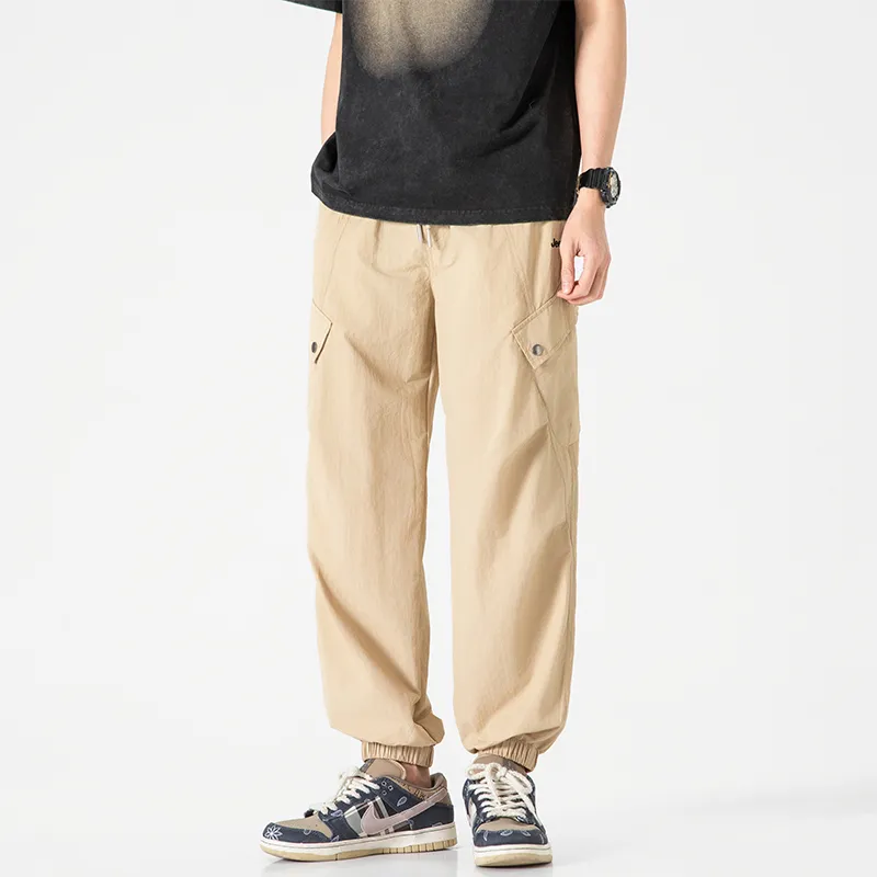 Jeep Individual Lace Up Straight Fit Casual Pants Unisex-15
