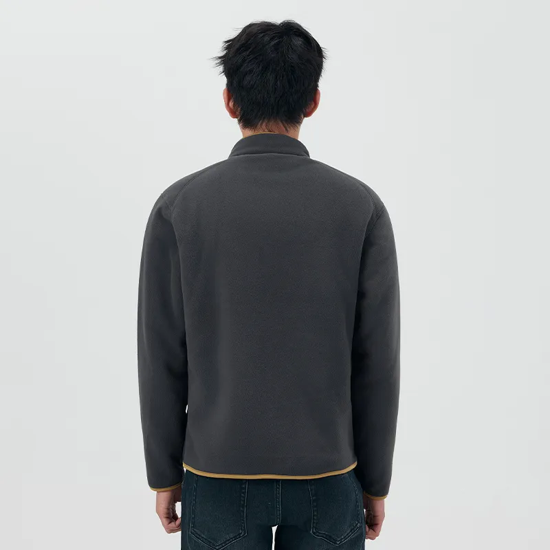 Jeep Double Sided Polar Fleece Jacket With Velvet Long Sleeved Coat Unisex-12