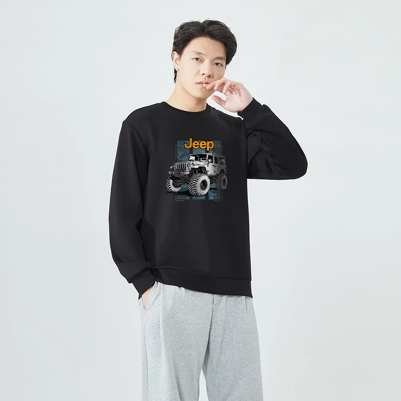 Jeep Pullover Long Sleeved Crew Neck Sweatshirt Unisex-26