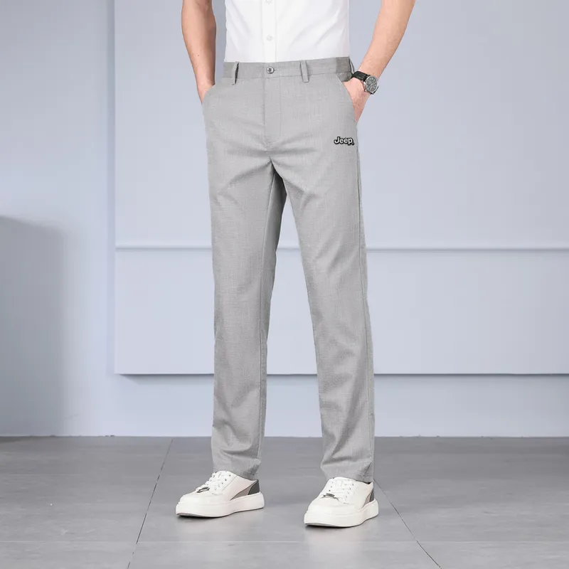 Jeep Individual Lightweight Breathable Lace Up Casual Pants Unisex-14