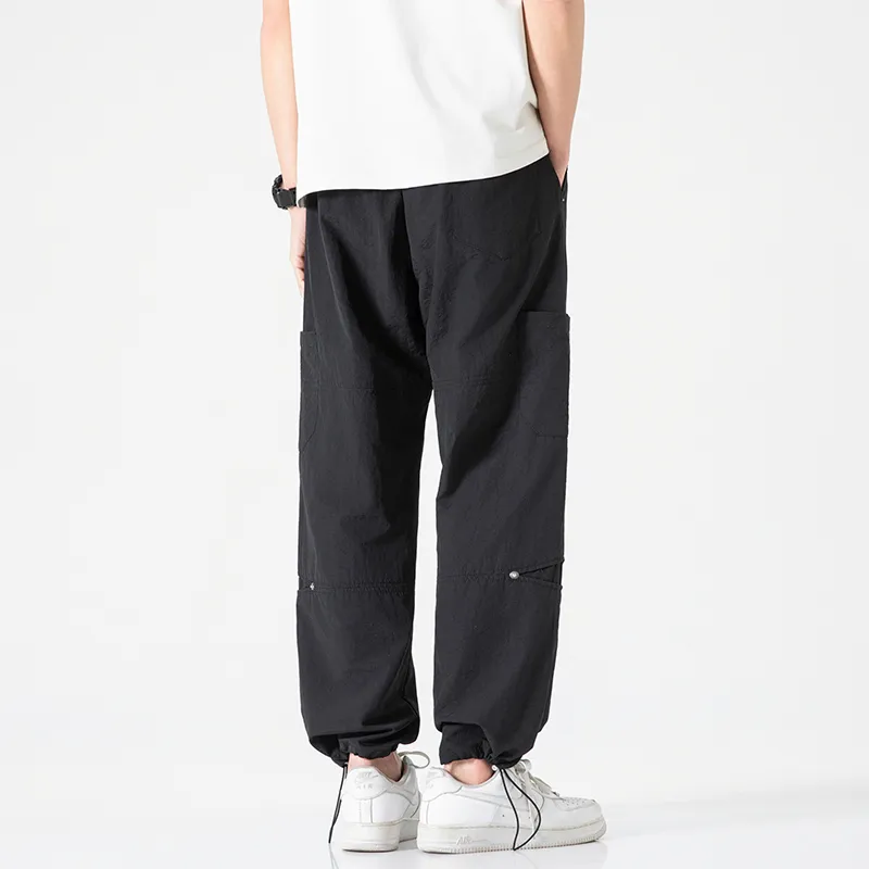 Jeep Individual Lace Up Straight Fit Casual Pants Unisex-89