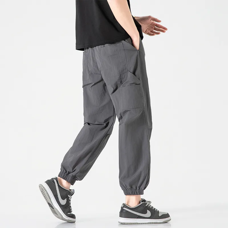 Jeep Individual Lace Up Straight Fit Casual Pants Unisex-218