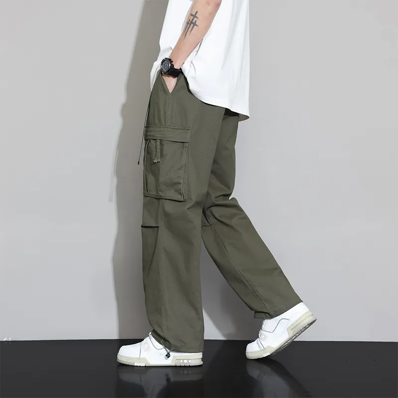 Jeep Draped Versatile Casual Cargo Pants Unisex-15