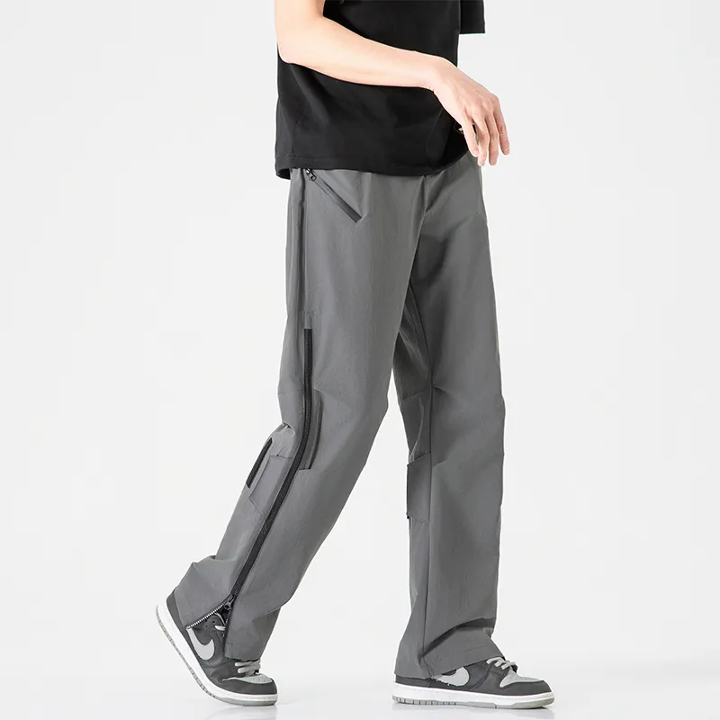 Jeep Individual Lace Up Straight Fit Casual Pants Unisex-155