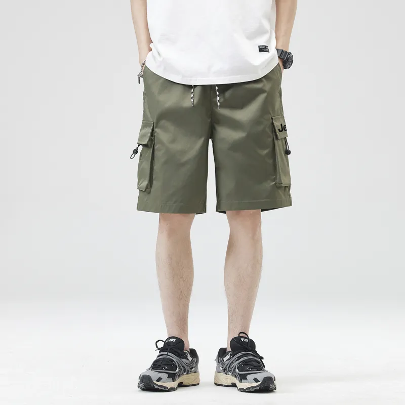 Jeep Lace Up Knee Length Quick Dry Casual Shorts Unisex-2