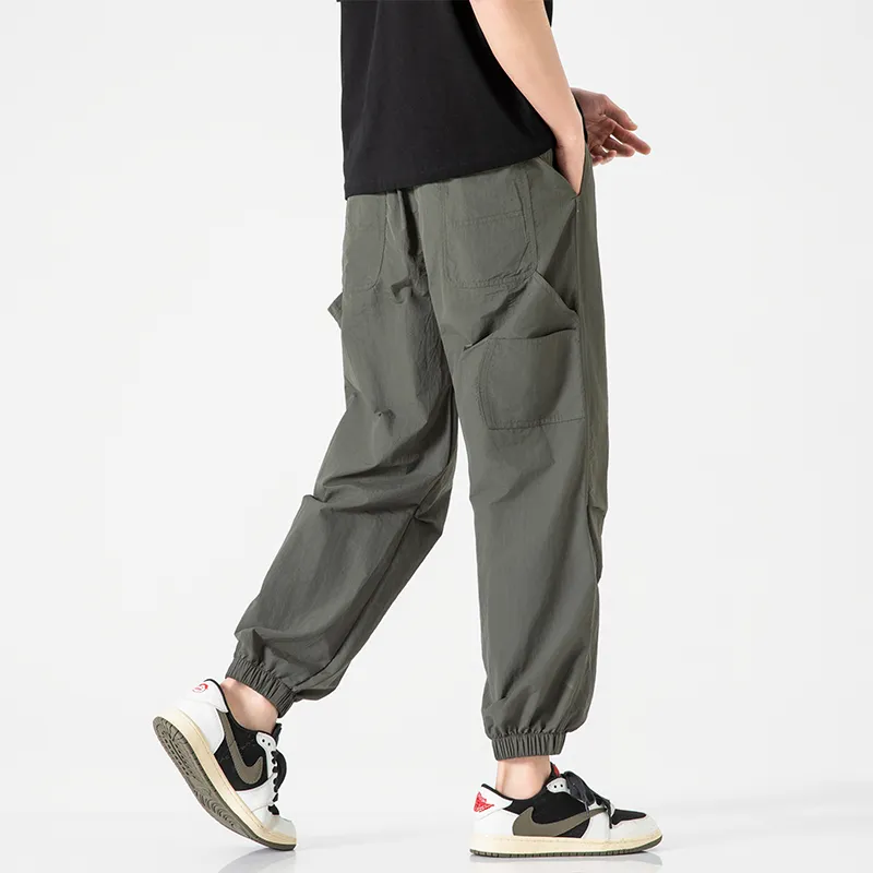 Jeep Individual Lace Up Straight Fit Casual Pants Unisex-184