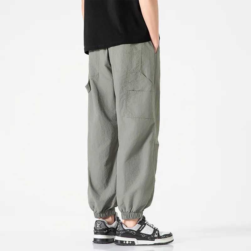 Jeep Individual Lace Up Straight Fit Casual Pants Unisex-177