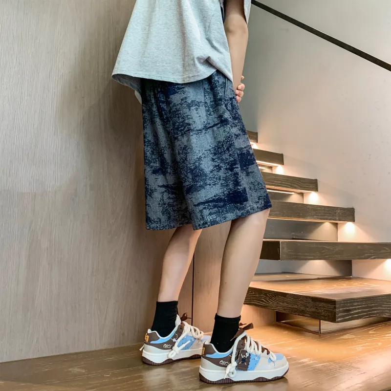 Jeep Casual Loose Fit Mid Rise Denim Shorts Unisex-11