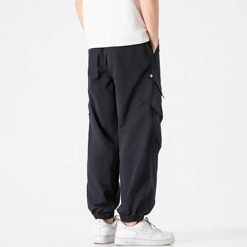 Jeep Individual Lace Up Straight Fit Casual Pants Unisex-46