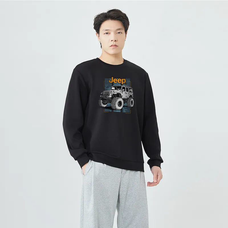 Jeep Pullover Long Sleeved Crew Neck Sweatshirt Unisex-27