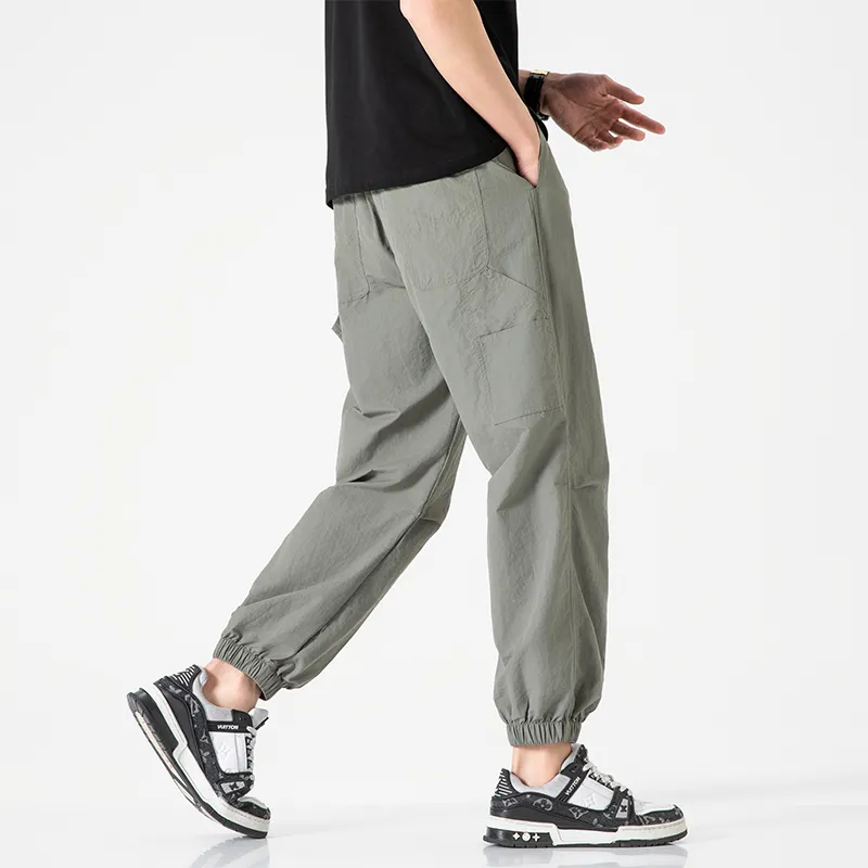 Jeep Individual Lace Up Straight Fit Casual Pants Unisex-173