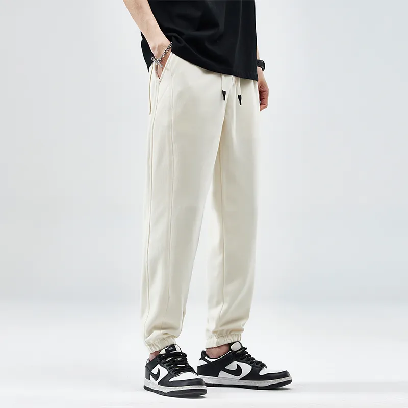 Jeep Elastic Straight Fit Elastic Cuff Lace Up Casual Pants Unisex-4