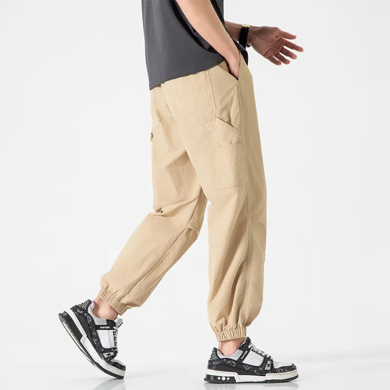 Jeep Individual Lace Up Straight Fit Casual Pants Unisex-206