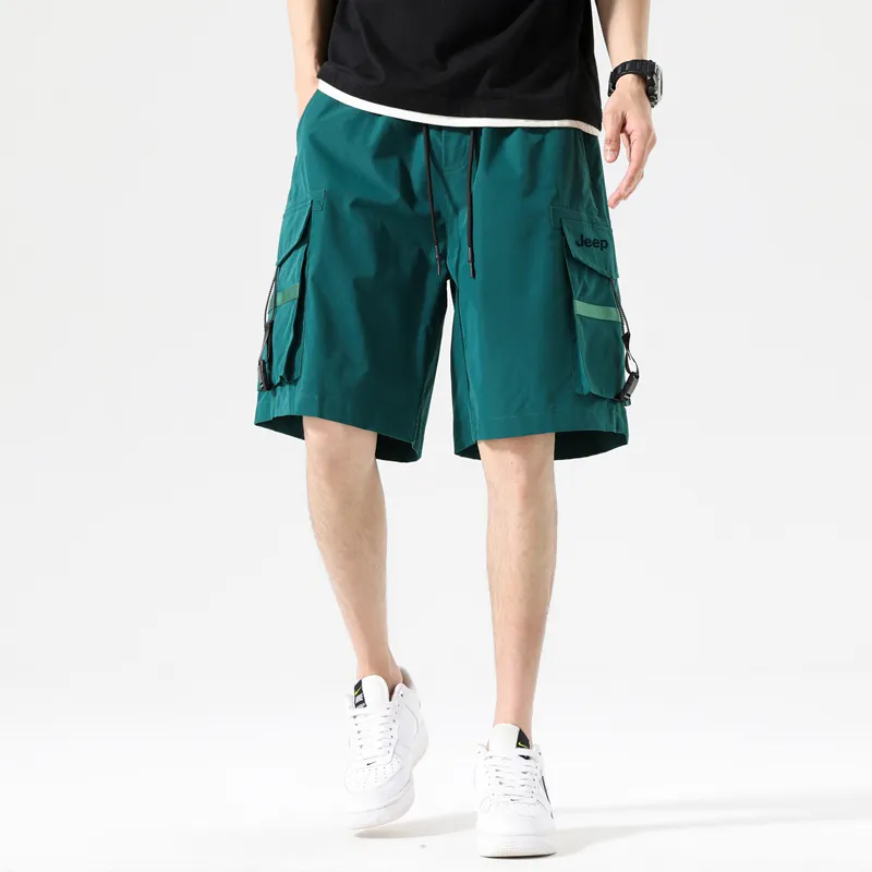 Jeep Gorpcore Versatile Parachute Cargo Shorts Unisex-2