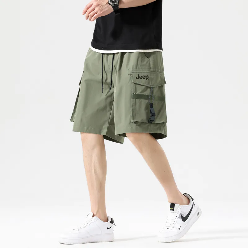 Jeep Gorpcore Versatile Parachute Cargo Shorts Unisex-22
