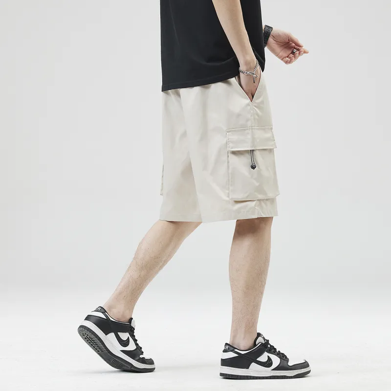 Jeep Lace Up Knee Length Quick Dry Casual Shorts Unisex-10