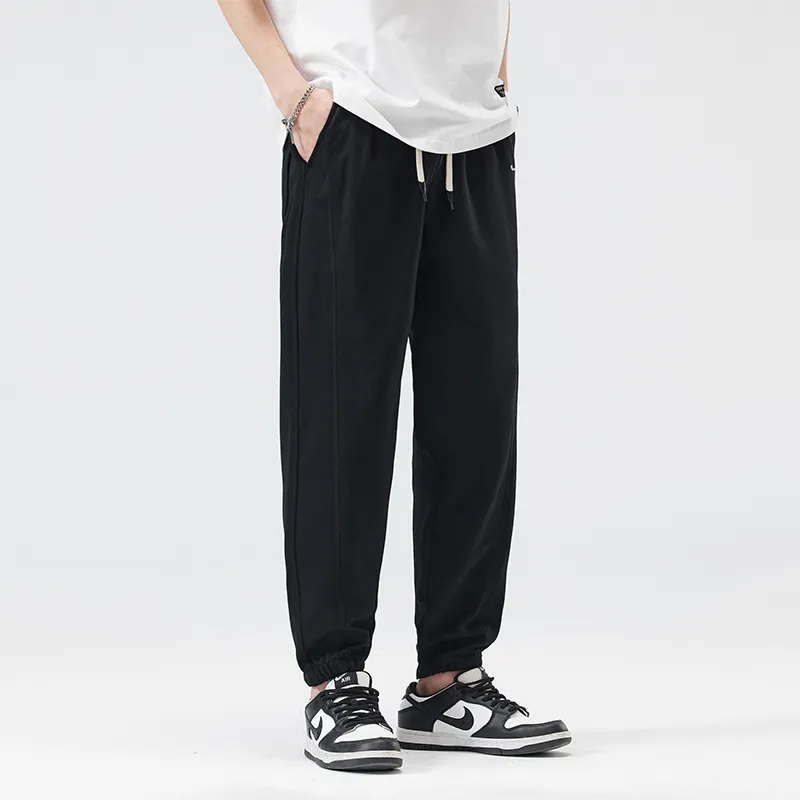 Jeep Elastic Straight Fit Elastic Cuff Lace Up Casual Pants Unisex-62